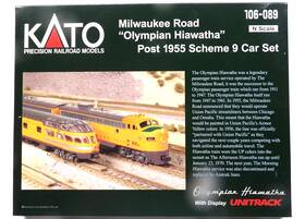 Kat106089 Kato N Scale 106-089 Milwaukee Road 1955 Olympian Hiawatha 9-car Passenger Set