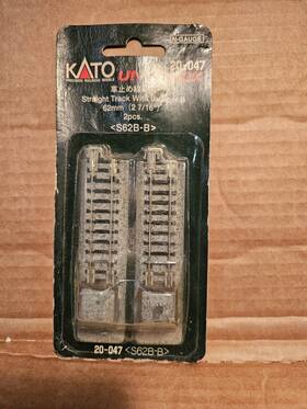Kat20047 Kato New N Scale Bumper Type B 62mm 2 7/16 Inch Pcs Unitrack 20-047