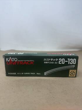 Kat20130 Kato 348mm 13 3/4 Inch Radius 30 Curve Track 10 Pcs Unitrack N Scale 20-130 X 2