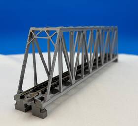 Kat20432 Kato 20-432 N Scale 248mm 9 3/4 Inch Single Track Truss Bridge Gray