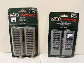 Kat2120 Kato Kat2120/2170 2-120 114mm And 2-170 109mm Unitrack Straight Track Bumper X2 Lot