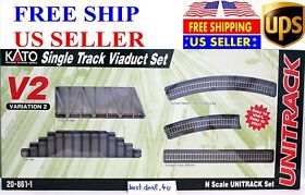 20-861-1 Kato N Scale Single Track Viaduct Set Variation 2 Free Ups Shipping