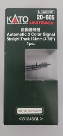 20-605 Kato N Scale Unitrack Automatic 3 Color Signal Straight Track 4 7/8inch #20-605 Nib