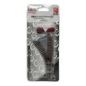 Kato N Scale Unitrack Left Hand Electric Turnout Switch 45 150mm 6inch 20-240