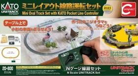 20800 Kato Usa N Scale Unitrack Train Track Mini Oval Set With Pocket Controller