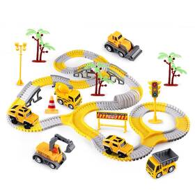 4construction Kexbovt T-b223 305pcs Construction Race Tracks For Toys 2 Toy Cars Diy