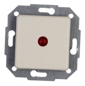 614601077 Kopp Europa Double-throw Control Switch Illuminated Cream
