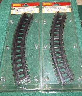 34686 Lemax Accessory 10 Inch Curved Train Tracks 2 Pkgs Of You Get 4 #34686