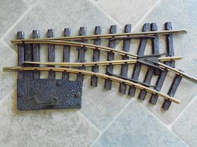 1200-w Lgb Vintage G Scale Brass Switch Track - Right Hand Manual #1200w No Box