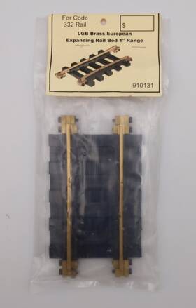 910131 Lgb Brass European Expanding Rail Bed 1 Inch Range For 332