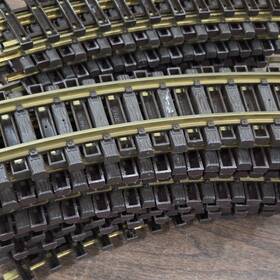 R-60110 Lgb Curve Lot Of 28 Track G Gauge Brass Plastic No. 1100. 30 Degree
