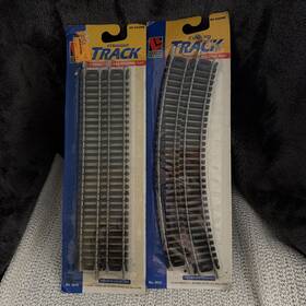 8609 Life-like 077071086028 9 Inch Straight And Curve Track Set 8602 Ho Gauge 4 Pieces Each New