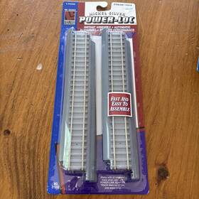 Life-like 077071213325 Trains Power-loc Straight Track Ho 4 Pieces 21332 Nos Nickel Silver
