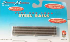 433-1509 Life-like Walthers / Scenemaster Metal Rails Flat Car Loads