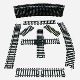 Llhost19 Life-like Train Track Ho Scale Curved And Straight 12 Slight Curves Other Misc