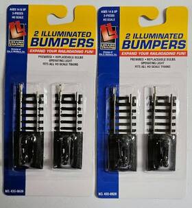 Lifelike 616374044344 New Ho Prelit Bumpers Qty Four Nip Free Shipping