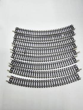 R-203 Lima Used N Scale Code 9 3/4 R 45 Degree Curved Track Sections