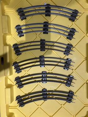 000-00056 Lionel Vintage O Gauge 3-rail Train Track Lot Of 5 Curves