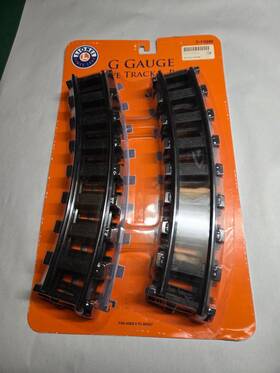 7-11040 Lionel 023922110404 Oem G Gauge Black Plastic Straight Tracks Pack Of 6 New Sealed