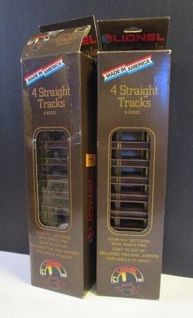 8-82002 Lionel 023922820020 - Lot Of 2 Boxes Large Scale Track 4 Straight Sections Each