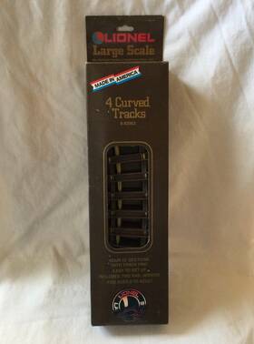8-82003 Lionel 023922820037 New In Box Nos 4 Curved Tracks Large Scale Sections Track Pins