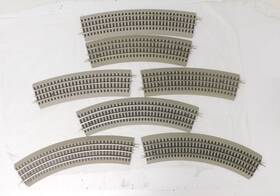 100166 Lionel Used Lot Of 7 Assorted Fastrack Curved Pieces