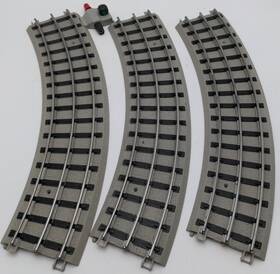 11-99043 Lionel Assorted Std.gauge Realtrax Curve Tracks 3 Ex