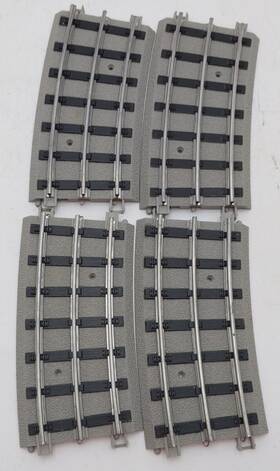 11-99073-4 Lionel Tp Std.gauge Realtrax 1/2-72ftft Curve Track/4pk Ex