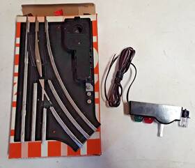 Aa-402 Lionel 1122lh O27 Gauge 3-rail Left Remote-control Switch With Controller And Lanter