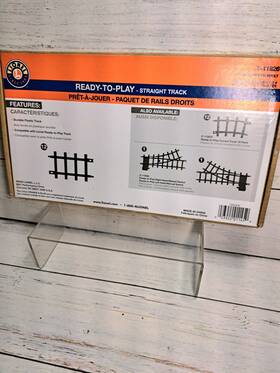 11826 Lionel Ready-to-play Straight Track Pack 6-1/4 Inch 12 Pieces Black