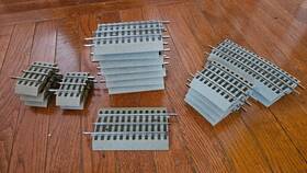 12073-12026-12025-12024 Lionel O-gauge Fastrack Misc Short Section Track 19-piece Lot