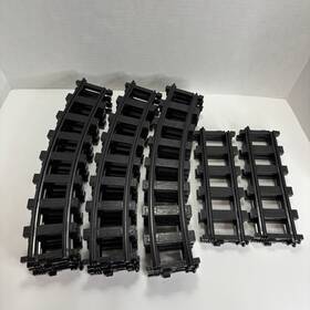 14019-2 Lionel G-gauge Train Track 16 Pcs 72 Inches Oval Blk Plastic 12 Curve 4 Straight