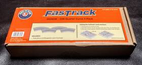 Lionel 2525030 New Sealed Fastrack O36 Quarter Curve O Gauge Model Train 4pk