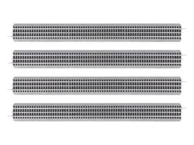 Lionel 2525070 Fastrack 30 Inch Straight O Gauge Model Train 4 Piece Track