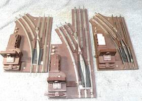 5167-5121 Lionel 3 027 Switches - 1 #5167 2 #5121 All Left Hand