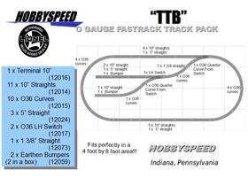 6-12016 Lionel 12014 12073 12059 Fastrack Ttb Track Layout Train Pack 4x8ft O Gauge Sidings And Bumpers New