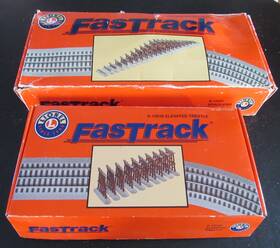 6-12038 Lionel 6-12037 Fastrack Graduated Trestle And Elevated Bundle Work