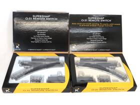 6-21398 Lionel 6-21397 K-line Left And Right Hand Super Snap 31 Inch Remote Switches O Gauge