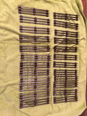 6-5018 Lionel Tubular Track O27 Lot Of 24 Straight Tracks