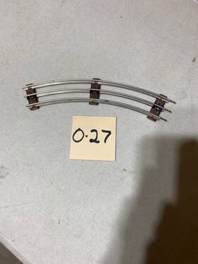 Lionel 6-55033 6-65014 O-27 Curve Track W Brown Ties. Lot Of 10 Pcs. New Old Stock