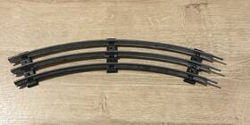 6-12925 Lionel 612925 O Gauge 0-42 Curve Metal Tubular Track Black Tie