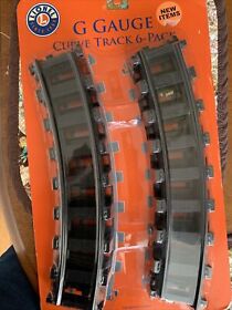 7-11040 Lionel G Gauge Curve Track 6-pack Unopened New