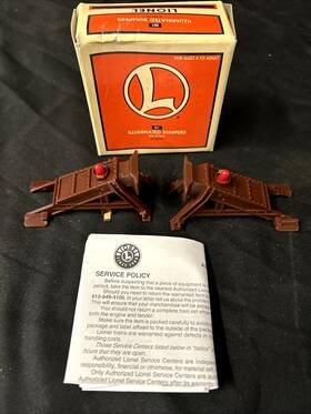 71-2715-200 Lionel Vintage 1997 Illuminated Plastic Bumpers Set Of 2 Nos