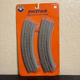 712033 Lionel Fastrack O-36 Model Trains Curved Track 4-pack New Sealed