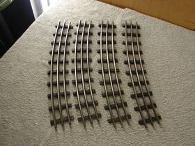 771-t Lionel 4 771 T-rail Curve Track Only Prewar No Connectors