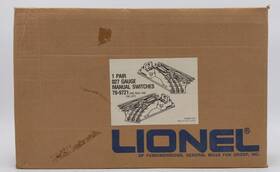 79-9721 Lionel O 6-5021/6-5022 Left And Right Hand Manual Switch Pair Mt/box