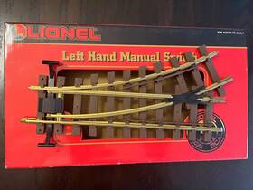 8-82016 Lionel Large G Scale Left Hand Manual Switch Train Track Perfect Conditi