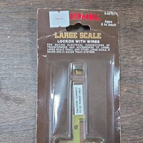 Lionel 8-82101 Lockon With Wires G Gauge Large Scale Dc Brass Plastic Clear
