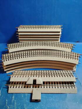 87433 Lionel Fastrack Lot Of 18 Tracks Straight Curved O Gauge Free Shipping