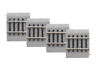 8768024 Lionel Ho 1.5inch Straight Magne Lock Track Pack Of 4
